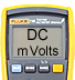 Set meter to measure DC mVolts